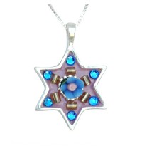 Star of David Necklace with Swarovski Crystals
